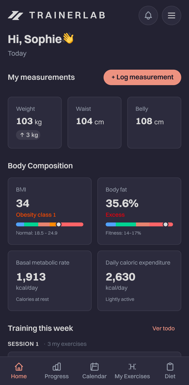 Deine Kunden sehen ihr eigenes Dashboard auf dem Smartphone